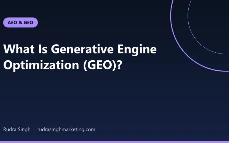 What Is Generative Engine Optimization (GEO)? A Practical Guide for B2B Brands