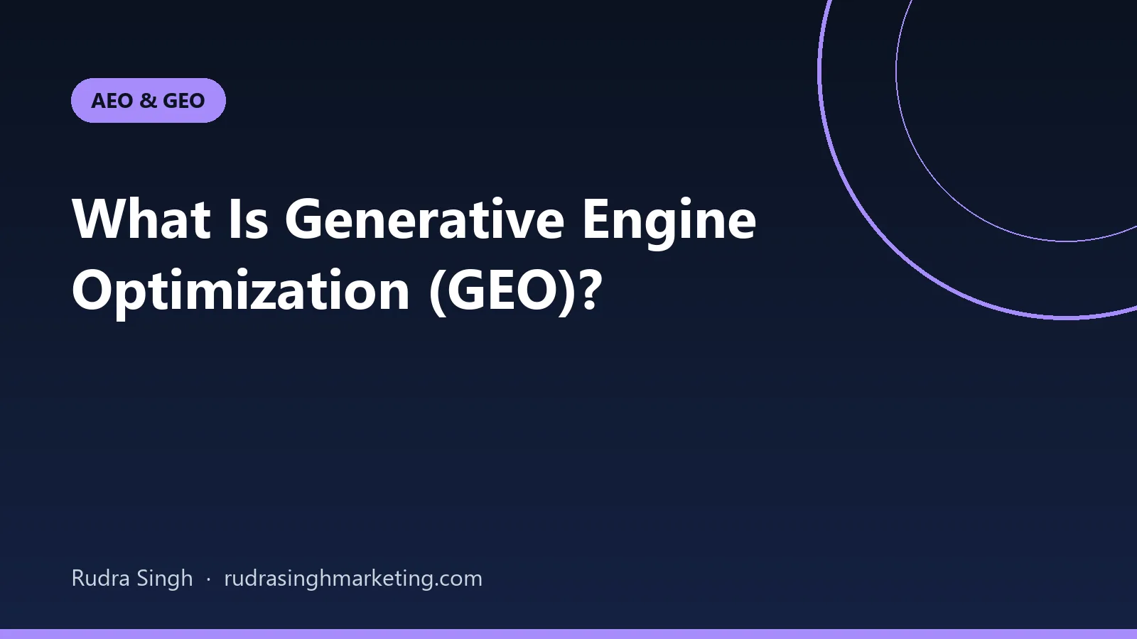 What Is Generative Engine Optimization (GEO)? A Practical Guide for B2B Brands